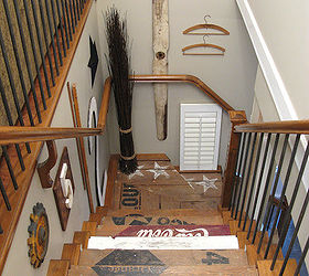turn your stairs into a work of art, painting, stairs, after