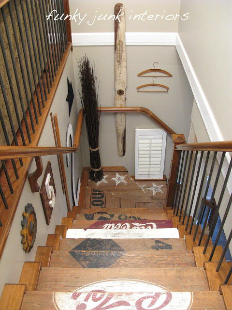 turn your stairs into a work of art, painting, stairs, after