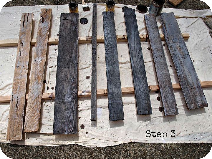 how to age wood with paint and stain, painting, woodworking projects, Step 3 More stain
