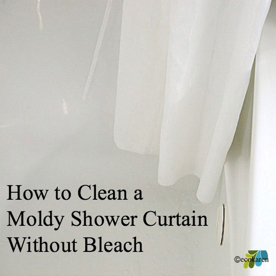 how to clean moldy shower curtain without bleach, bathroom ideas, cleaning tips
