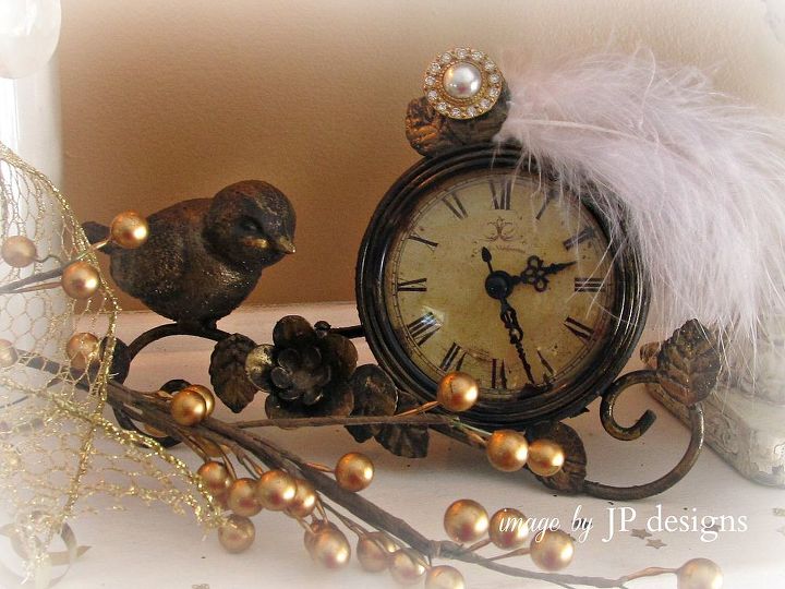 new years eve the party s over, seasonal holiday decor, A clock with a touch of glam