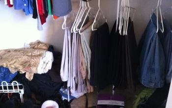 Bedroom Closet - Before & After - #GetOrganized