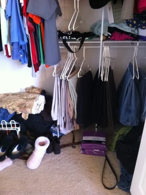 bedroom closet before amp after, cleaning tips, closet, Master Closet Before