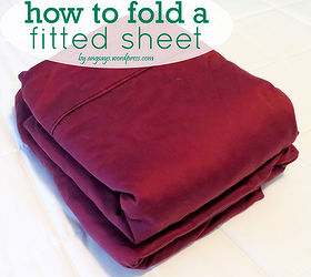 how to fold sheets the easy way, cleaning tips