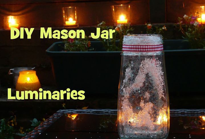 tutorial de las luminarias de mason jar