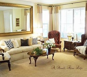 how to update a traditional room with color pattern, home decor, living room ideas, painted furniture