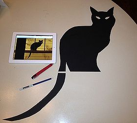 diy halloween silhouettes, crafts, halloween decorations, seasonal holiday decor, Anyone can freehand images They are your own so try it and personalize it to fit your tastes