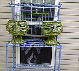 Transformed bakers rack and planters Hometalk