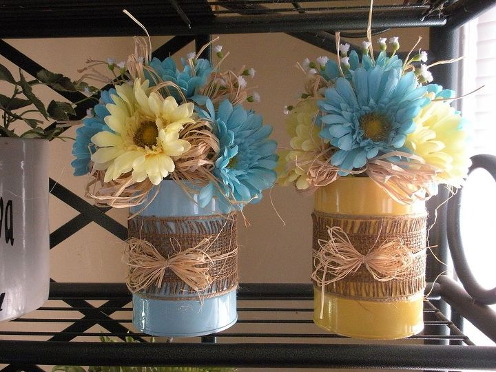 repurposed coffee cans, repurposing upcycling