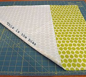 how to add piping to an envelope pillow, crafts, One of the secrets to making piping is to cut fabric strips on the bias