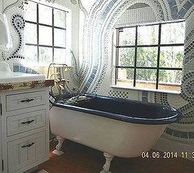 bathroom mosaic, bathroom ideas, tiling