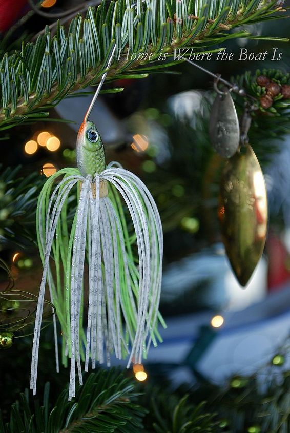 o fishing tree, christmas decorations, seasonal holiday decor