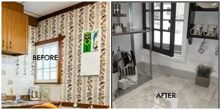 painting windows, kitchen design, painting, windows, Before and After
