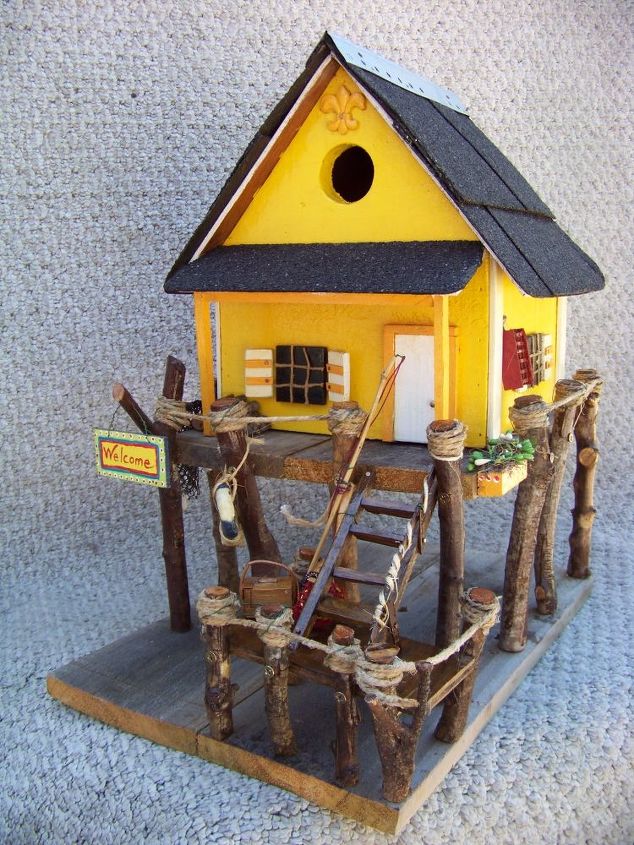 tis spring and time for birdhouses, crafts, Backwater Studio Birdhouse