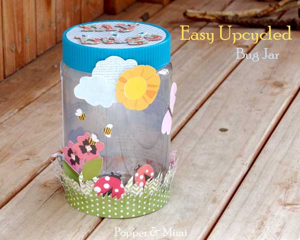 easy upcycled bug jar craft, crafts, repurposing upcycling