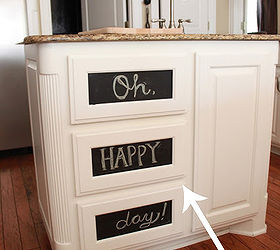 chalkboard cabinet drawers and doors, chalkboard paint, kitchen cabinets, painting