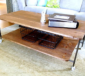 restoration hardware coffee table knock off, diy, painted furniture, woodworking projects, From the side