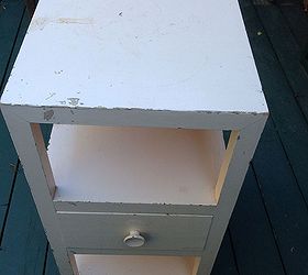 the two little bedside tables that could, painted furniture, This is how the tables came home Pretty battered and dirty