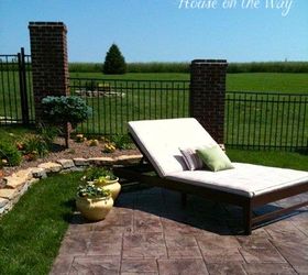 creating a gorgeous outdoor space, decks, outdoor living, Double chaise with Oatmeal color cushion