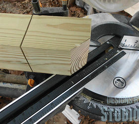 cutting decorative posts for a deck, decks, diy, woodworking projects, Cutting bevels in the top