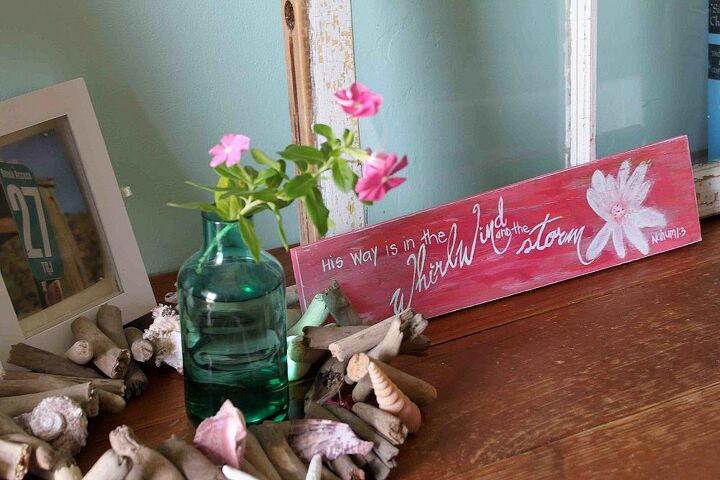 salvaged wood sign, crafts, home decor