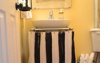 Make A Pedestal Sink Skirt Rod Hometalk