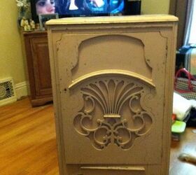 old radio cabinet turned into bedroom storage, painted furniture, repurposing upcycling, Before