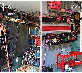 getting the garage organized into a recreation room, garages, organizing, Before and After the dramatic difference