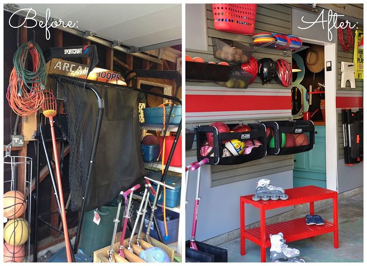 como organizar a garagem para transform la em uma sala de hobby, Antes e depois a diferen a espetacular