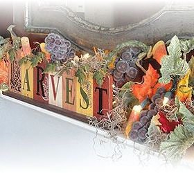 fall fireplace, crafts, fireplaces mantels, seasonal holiday decor, Harvesting good cheer and a welcoming home