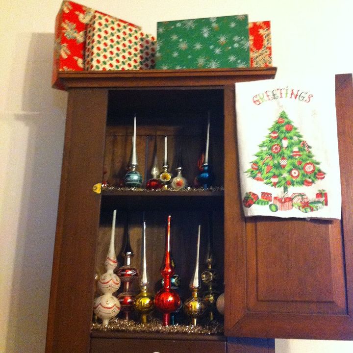 have a very vintage christmas, seasonal holiday d cor, This is my glass tree topper collection It s like setting up dominoes every year