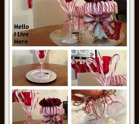 diy candy cane candle, crafts, seasonal holiday decor, Pictures of the finished DIY Candy Cane Candle