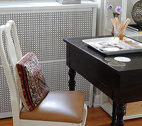 restored antique spinet desk, painted furniture