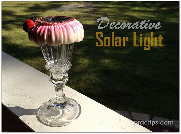 diy decorative solar light, crafts, lighting, outdoor living