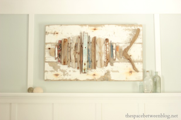 inspiring diy projects, crafts, painted furniture, repurposing upcycling, DIY Driftwood Fish via The Space Between