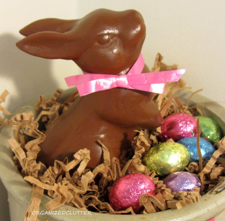 2 faux chocolate bunnies, crafts, easter decorations, seasonal holiday decor, After three coats of paint I brushed on a water based matte poly