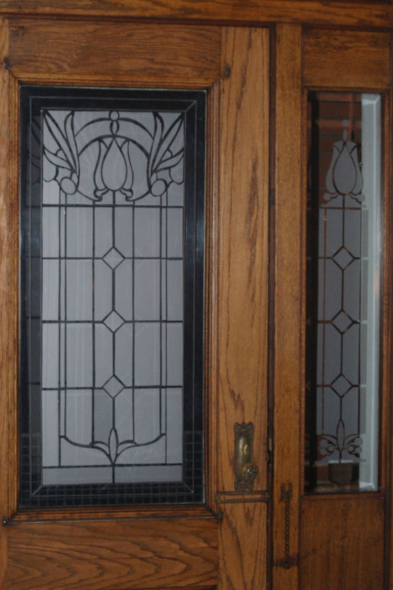 faux etched glass, doors