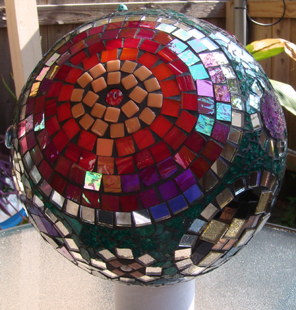 bola de observacion de mosaico, Vista de la bola de observaci n