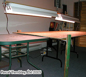 build a seedlings table with plant grow lights, diy, gardening, how to, lighting, woodworking projects, Grow table setup See how to install a grow table