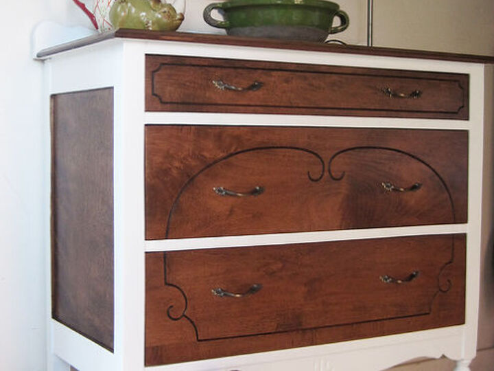 q vintage maple dresser should we have went with black, painted furniture