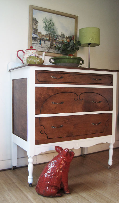 q vintage maple dresser should we have went with black, painted furniture