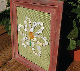 button daisy decor, crafts