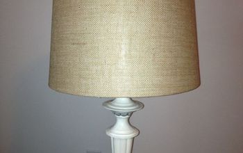 Painted brass lamp