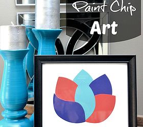 free diy paint chip art, crafts, painting, FREE DIY Paint Chip Art