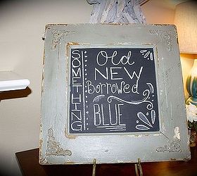decorating ideas for shabby chic wedding event, home decor, shabby chic, Vintage handmade chalkboards were used throughout the theme