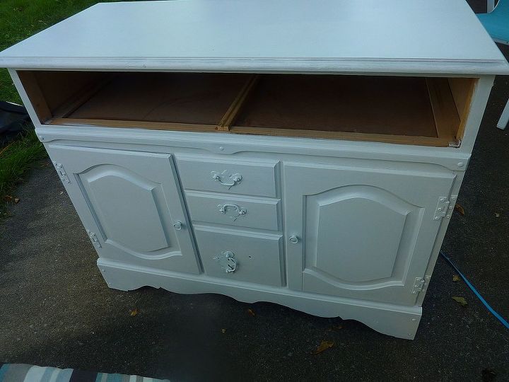 much needed storage for craft studio, painted furniture