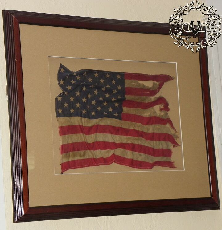 happy birthday america, patriotic decor ideas, seasonal holiday d cor, The American Flag that flew on my Father in law s tractor during the tractorcade