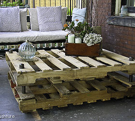 industrial look pallet coffee table, diy renovations projects, pallet projects, repurposing upcycling, without slats not practical