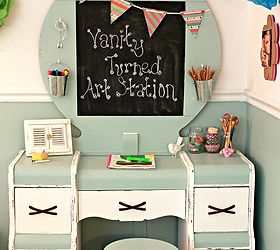 kid s art station, painted furniture