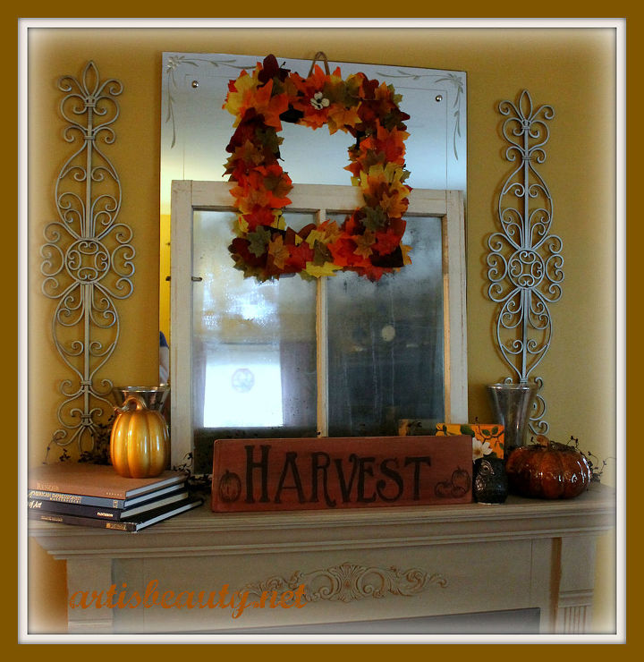come check out my dollar tree autumn wreath, crafts, home decor, seasonal holiday decor, wreaths, dollar tree wreath